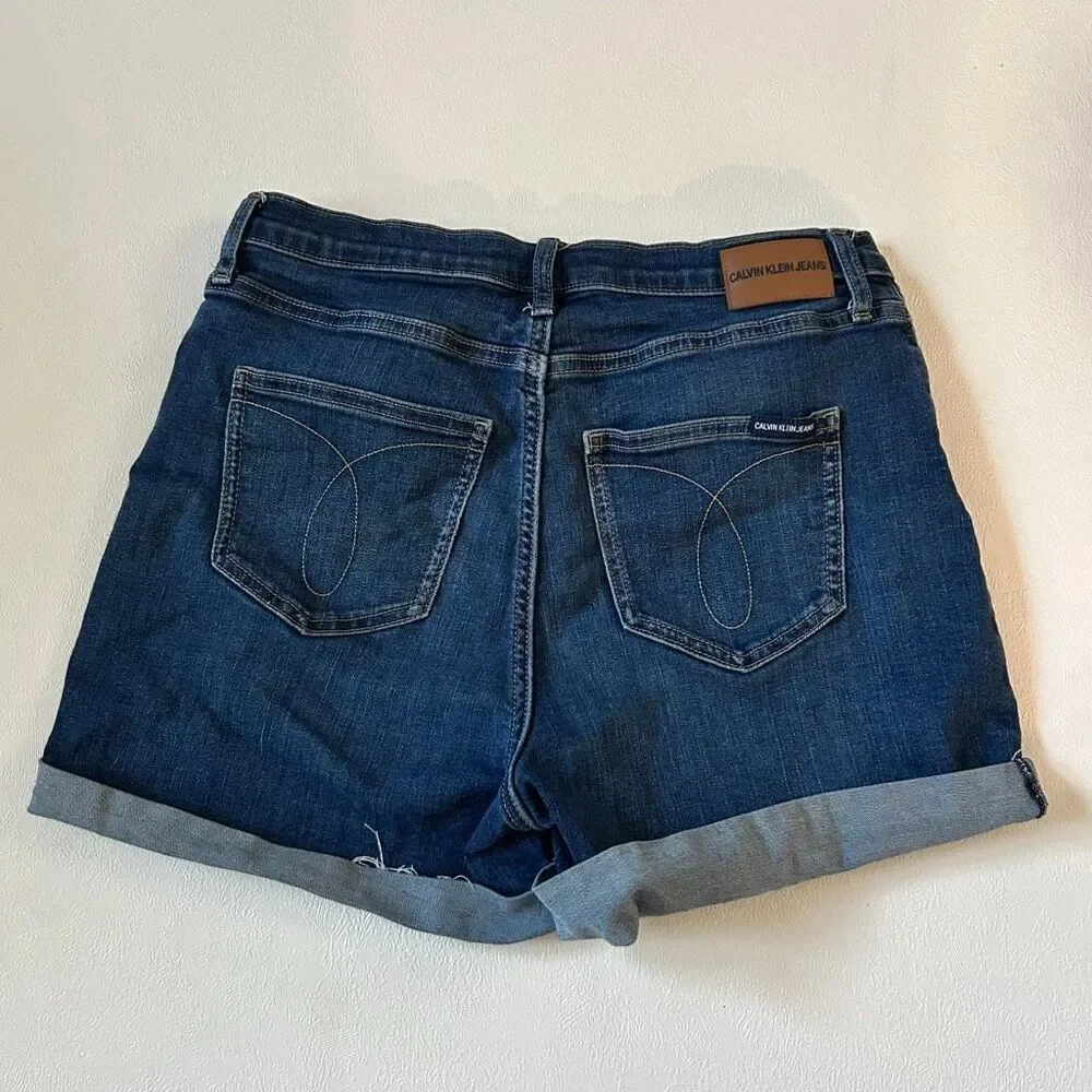 Calvin Klein Jeans Denim Cuffed Shorts Women’s Size 8